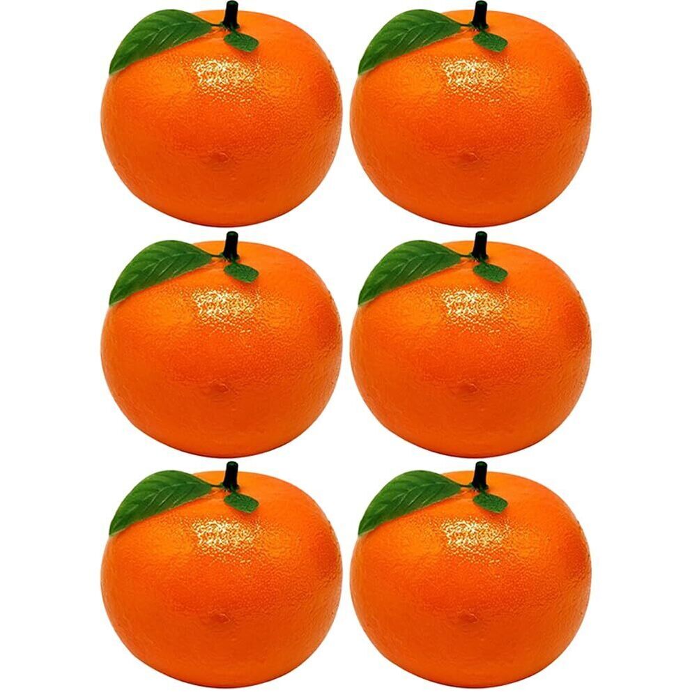 3888 6Pcs Fruit, Artificial Fruit Tangerine Oranges Artificial Oranges Foam